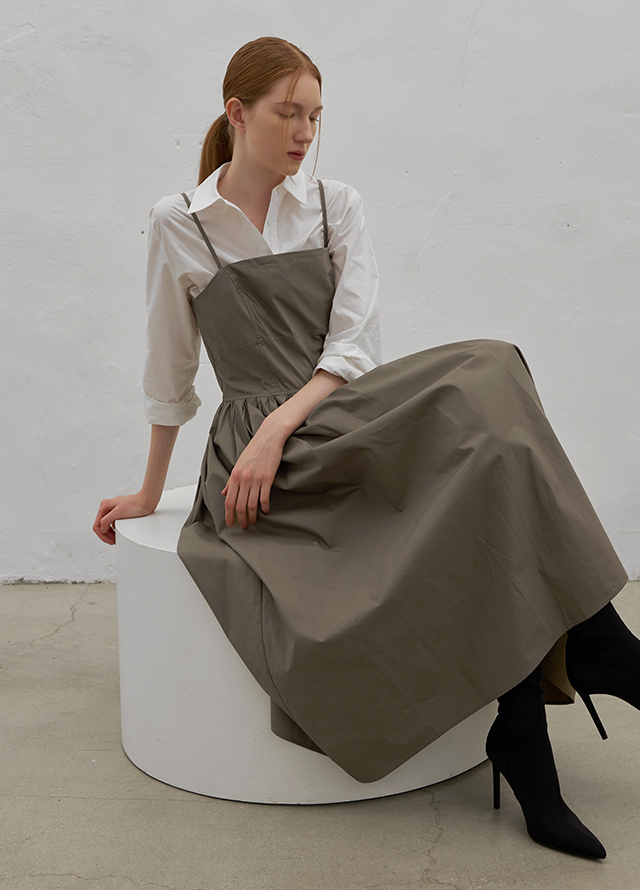 (BL-4169)Embroidered Standard Basic Shirt Korea