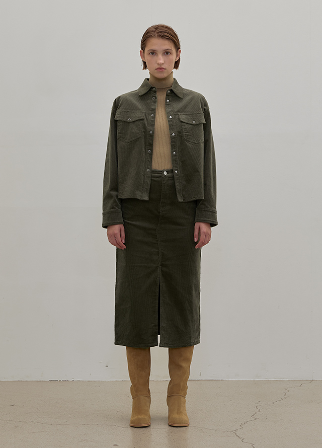 (BL-4178)Cordell Set-up Corduroy Casual Shirt Korea