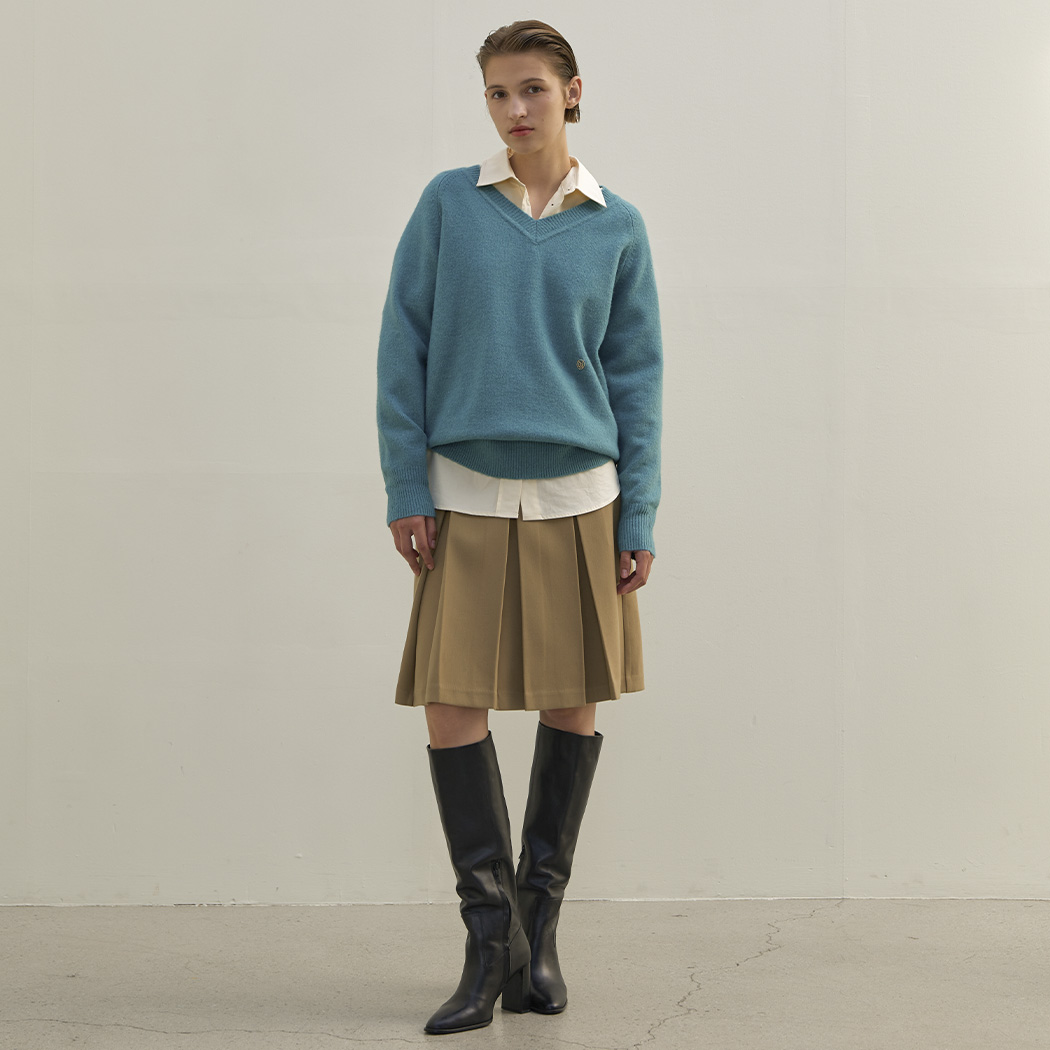 (SK-4858)Bane Warm Touch Pleated Skirt