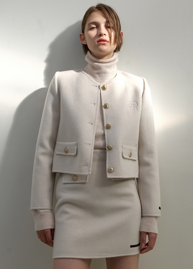 (NT-4201)Signature Basic Mock Neck Knit Korea