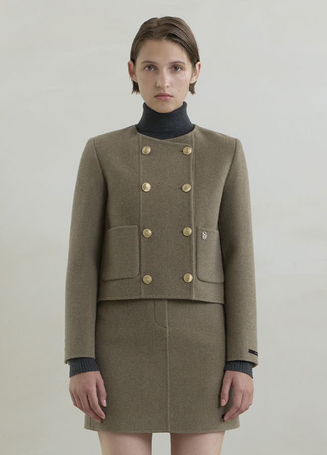 (ZT-6754)SIGNATURE WOOL RIBBED POLA KNIT Korea