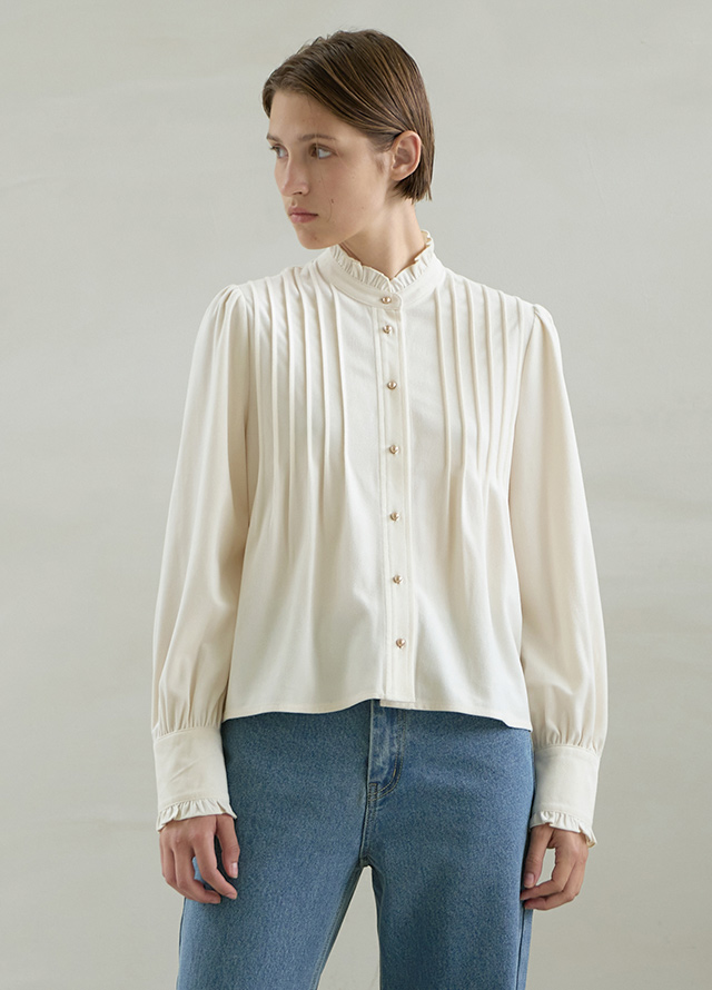 (PT-5471) Low-rise washed brushed denim pants Korea