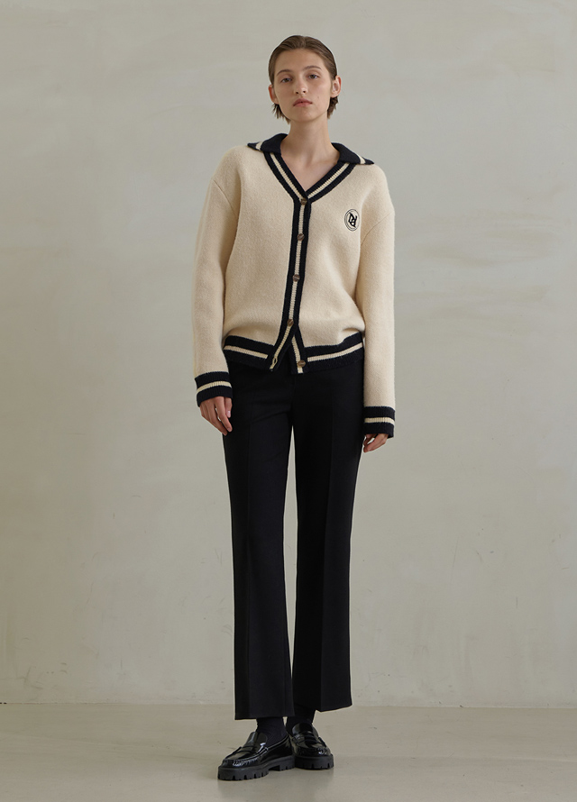 (JK-2901) Wool Alpaca Overfit Knit Jacket Korea