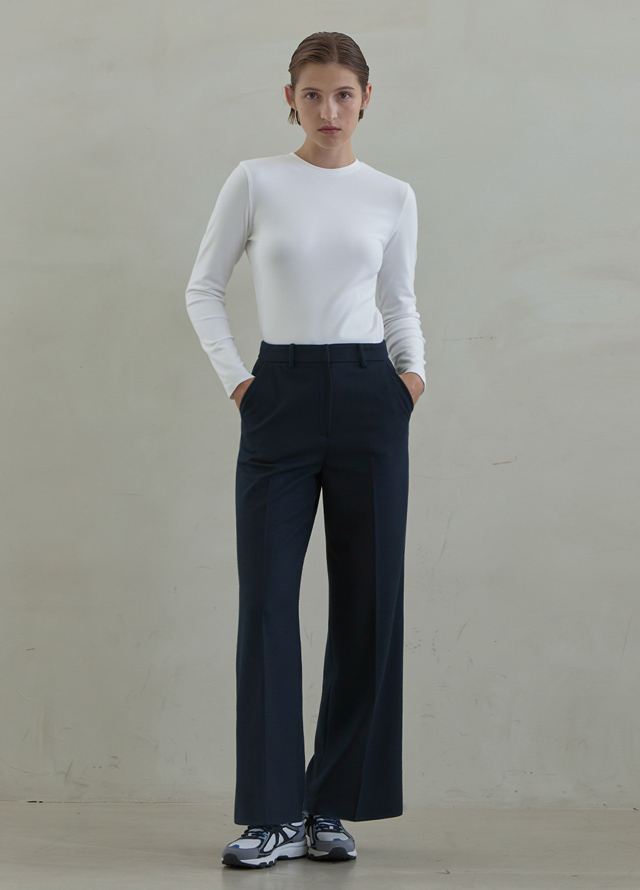 (Z-PT-5463)ESSENTIAL WINTER STRAIGHT LONG PANTS Korea