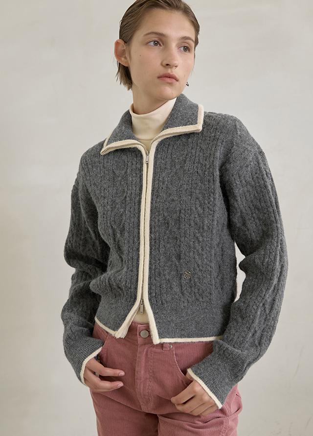 (JK-2883) Wool Muse Boucle Jacket Korea