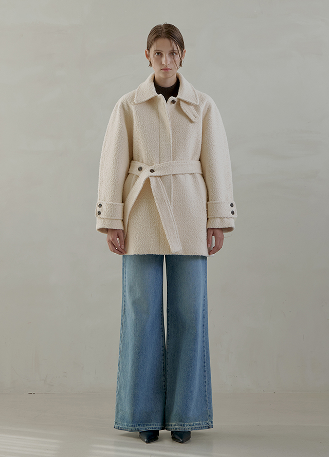 (ZT-6753)SIGNTAURE WOOL SLIM HALF NECK KNIT Korea