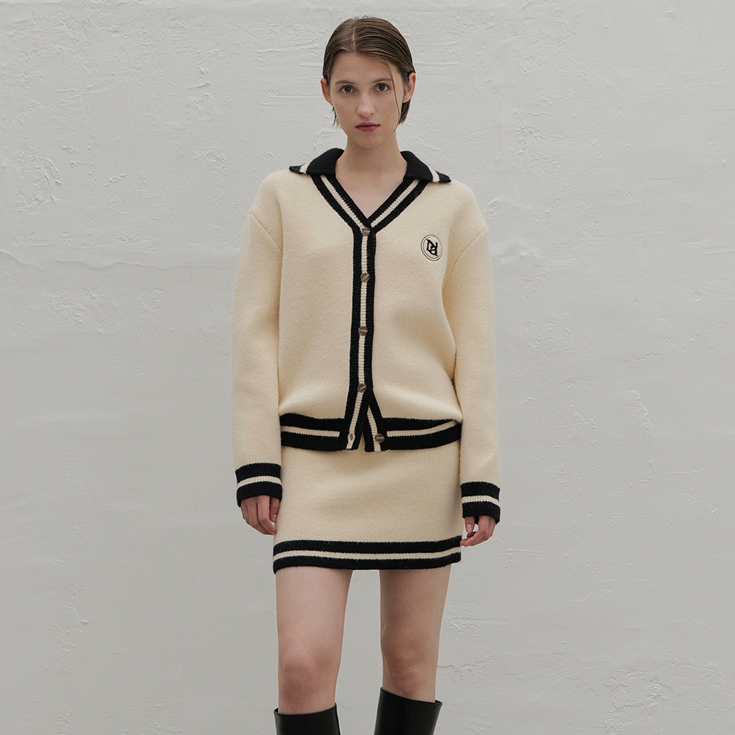 (CD-2081) Henry Set-up Overfit Knit Cardigan
