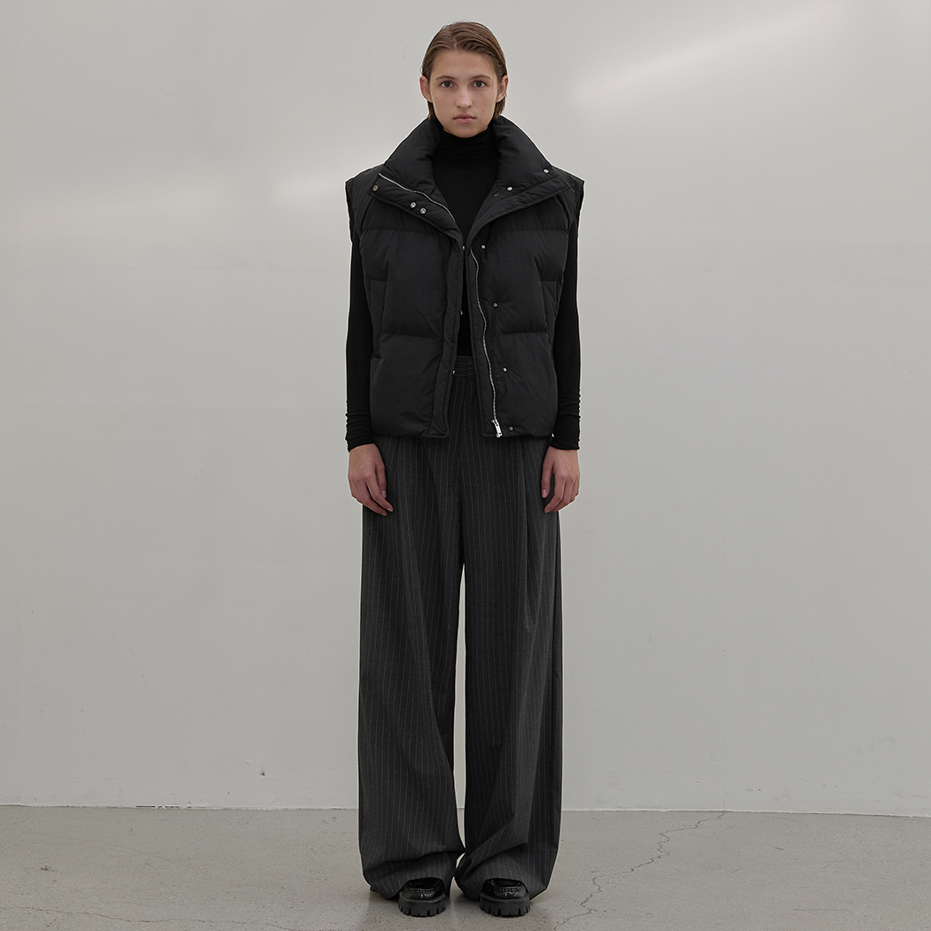 (VT-0253) Minimal Overfit Puffer Padding Vest