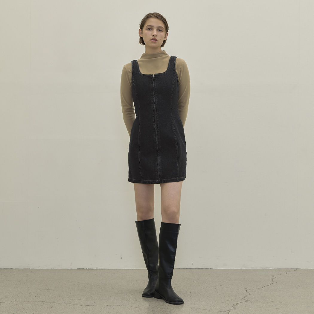 (OP-6113) Atid Layered Denim One Piece