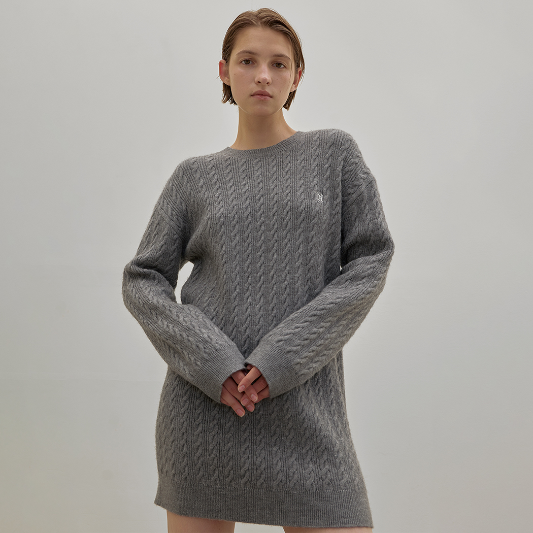 (OP-6110) Jane Cable Loose Fit Knit One Piece