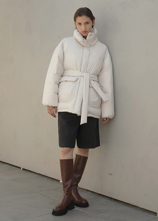 (T-6741) New Basic Hairy Golji Knit Korea
