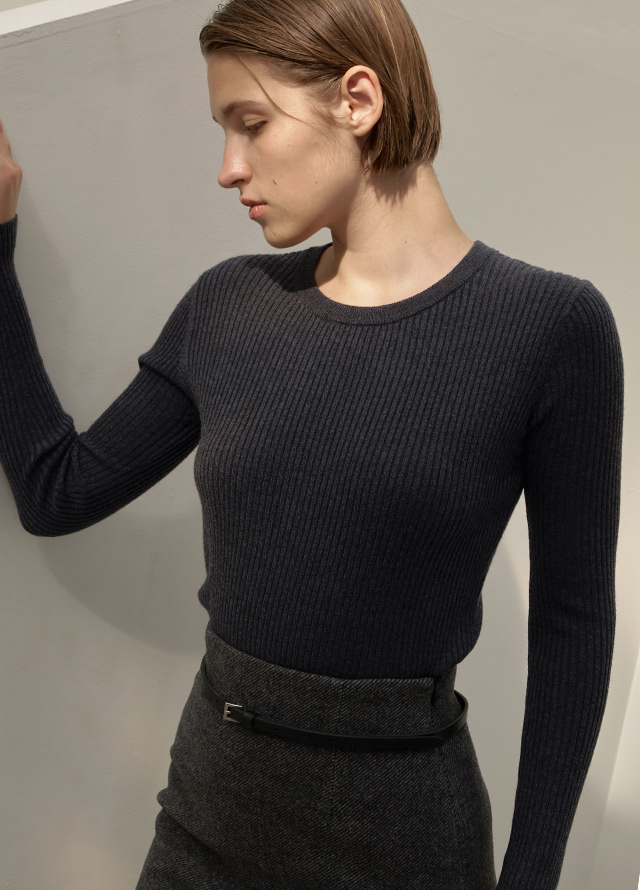 (JP-524) Wool Claire Blue Jean Jumper Korea