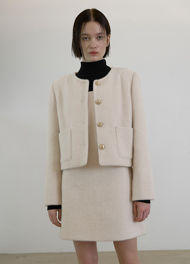 (ZT-6754)SIGNATURE WOOL RIBBED POLA KNIT Korea