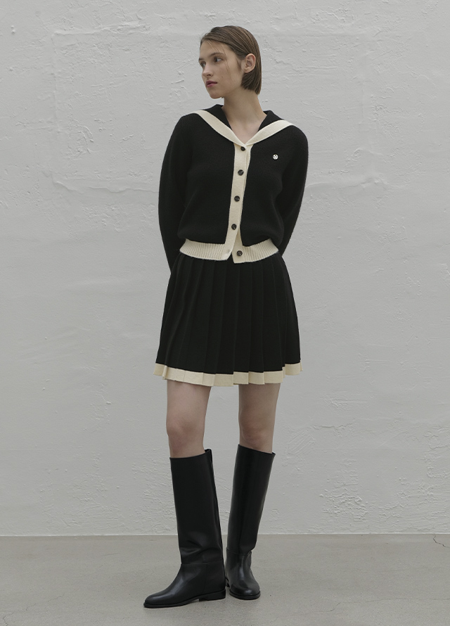 (CD-2088) Siena Set-up Sailor Collar Cardigan Korea