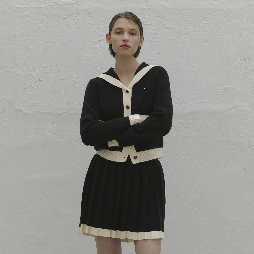 (CD-2088) Siena Set-up Sailor Collar Cardigan