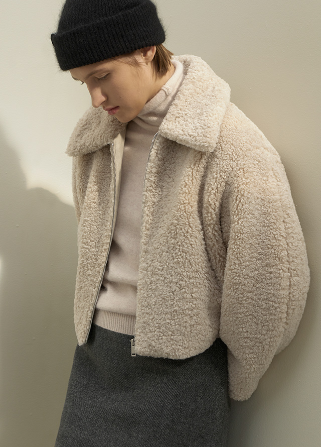 (T-6714) Cordel Woolacun Loose Fit Turtleneck Knit Korea