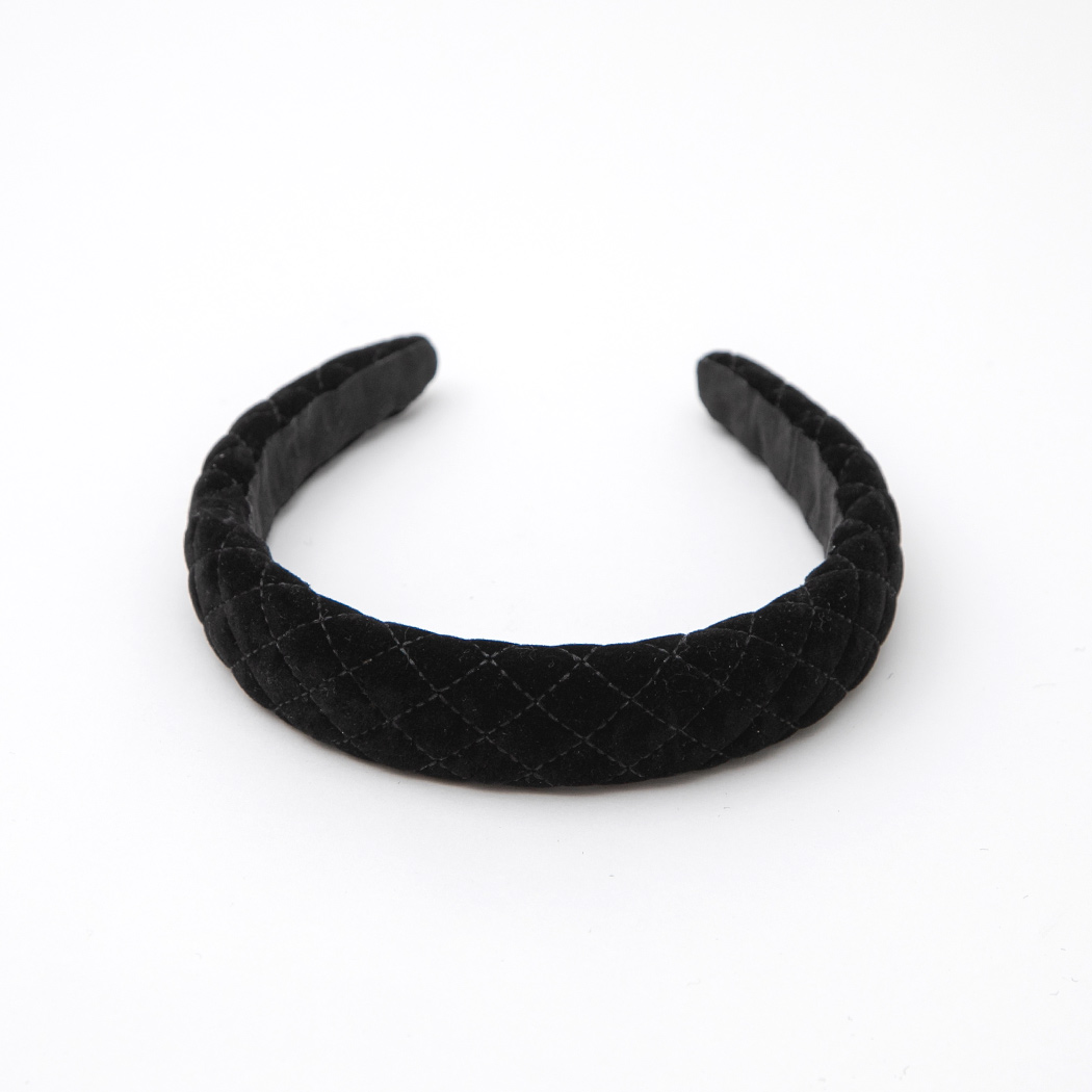 (HC-0035) Quilted Velvet Hairband