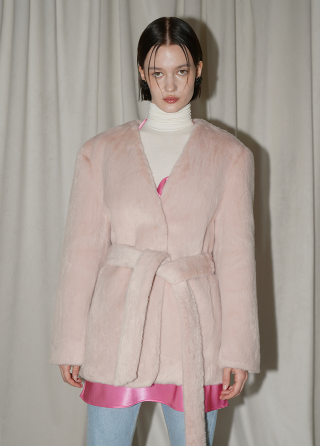 (E-1581) Flower Bead Silver Needle Earrings Korea