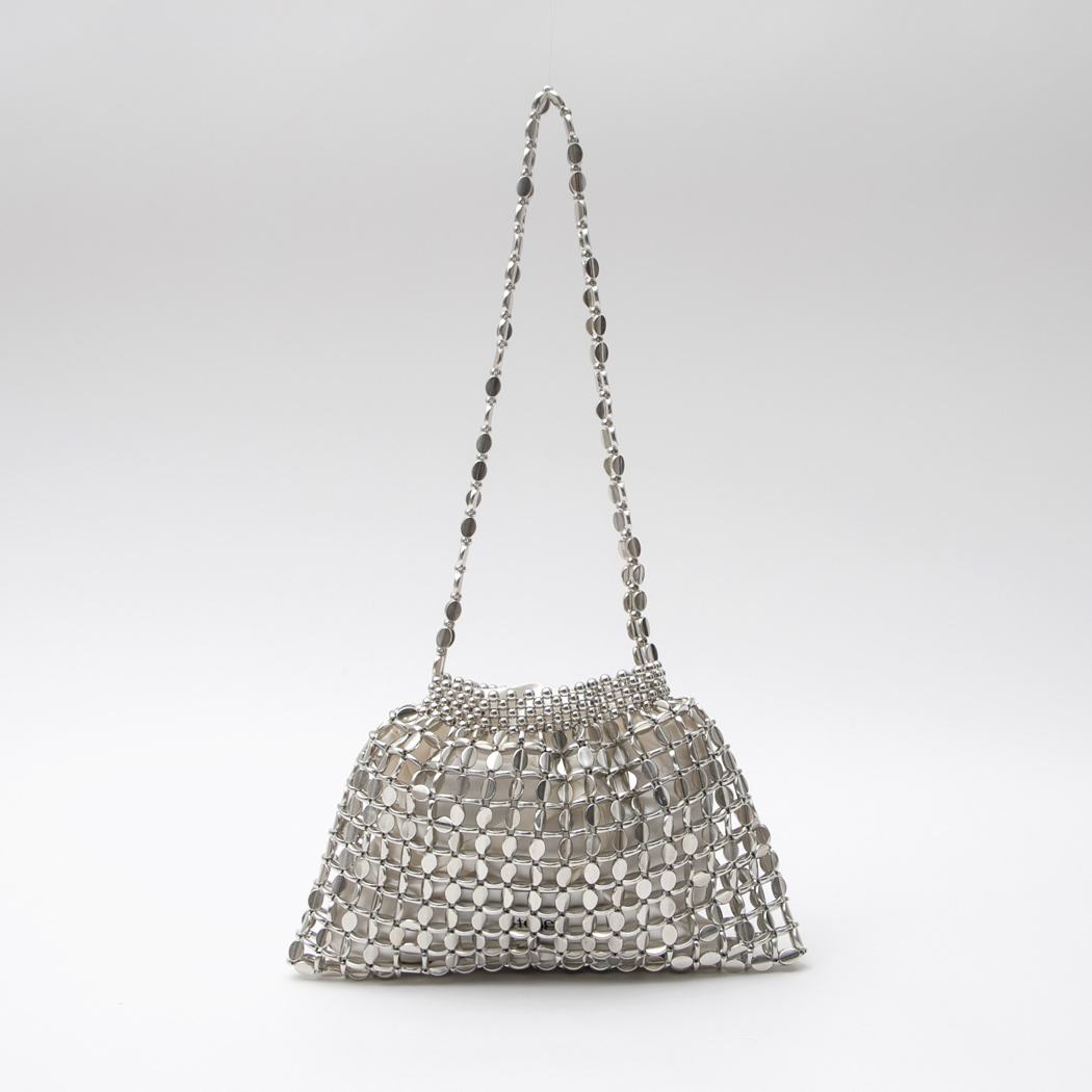 (B-2414) Sparkle Metal Shoulder Bag S