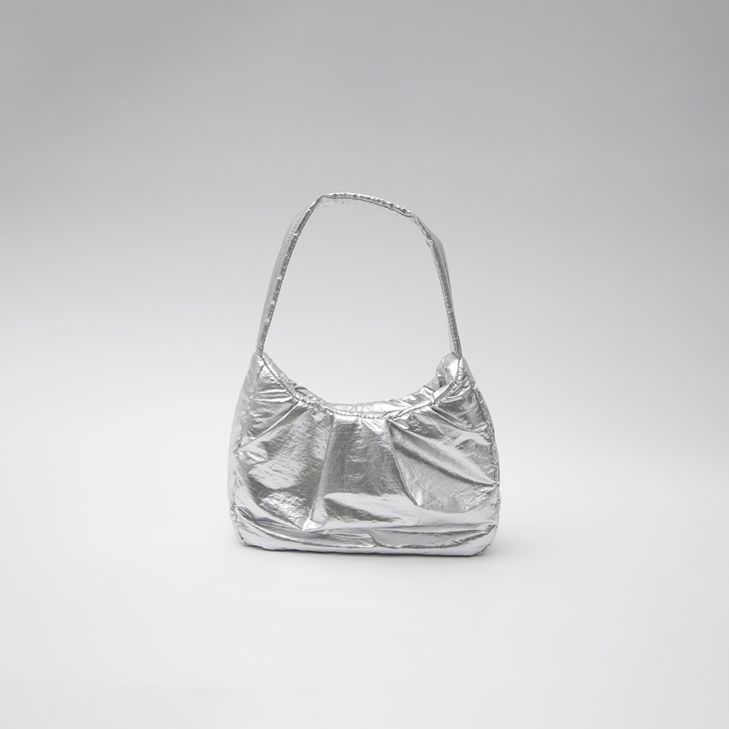 (ZB-2415)SILVER SQUARE TOTE BAG Korea