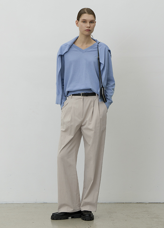(Z-BL-4207)RUDD CROPPED LEATHER BLOUSE Korea