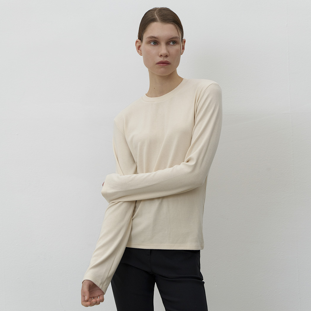 (ZT-6873)ESSENTIAL SOFT BASIC ROUND TEE