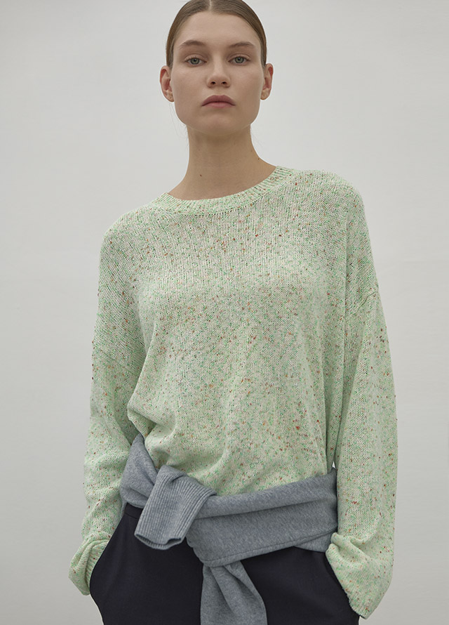 (PT-5517)AMELIE TUCK LOW RISE PANTS  Korea