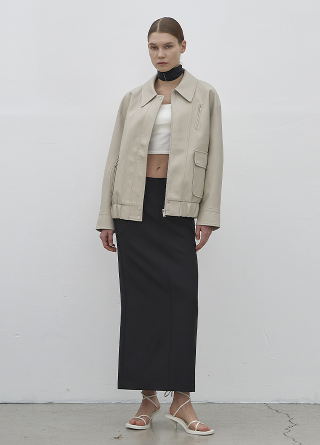 (SH-3414)STITCH CHUNKY MULE Korea