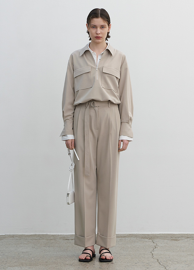(Z-BL-4200)OBB BACK POINT OVERFIT SHIRT Korea