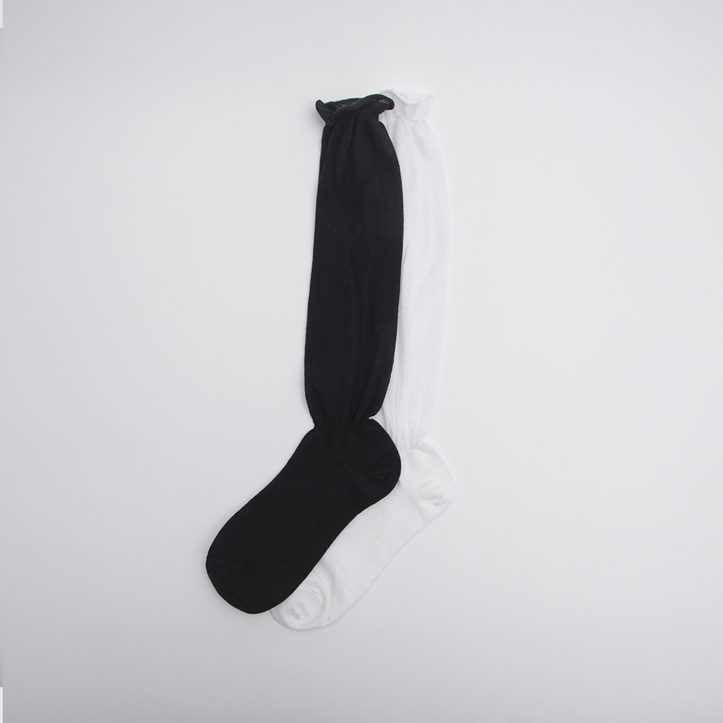 (Z-SC-0034)SHIRRING KNEE SOCKS