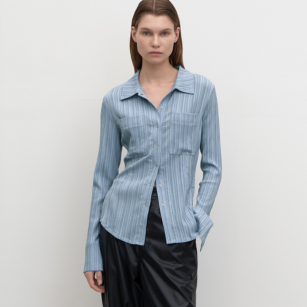 (BL-4191)KIEN SLIM BLOUSE Korea