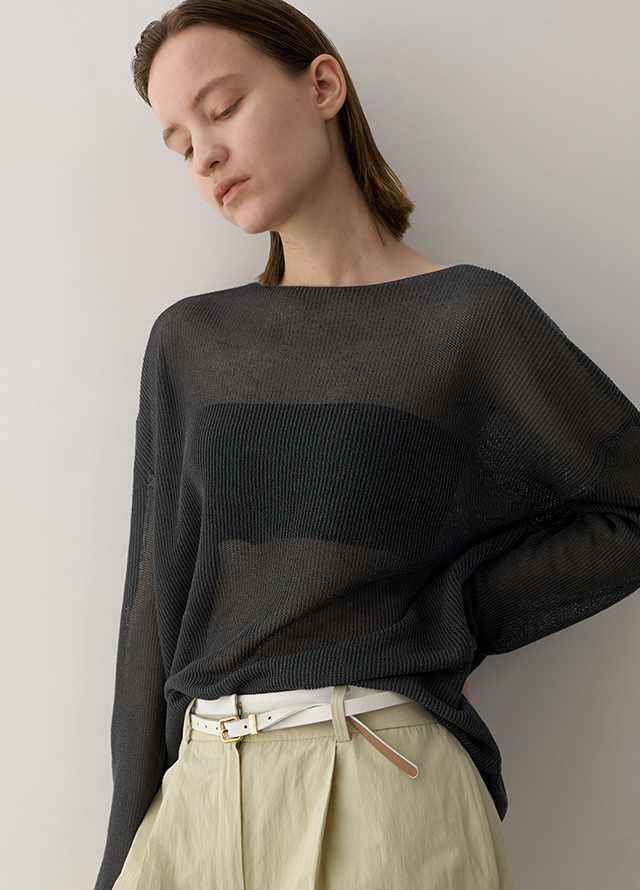 (PT-5529)BIEN SET-UP WIDE TUCK PANTS Korea