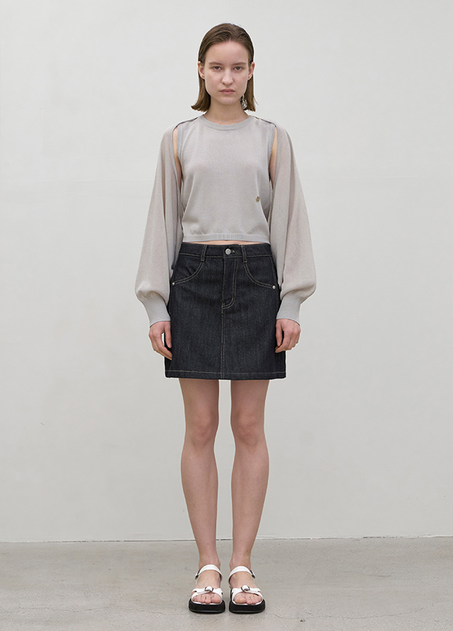 (Z-CD-2118)ESSENTIAL RUDY KNIT TOP&BOLERO SET S Korea