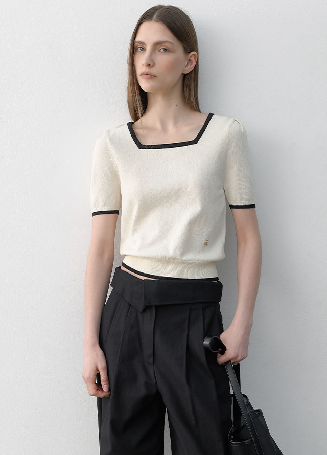 (Z-PT-5551)ESSENTIAL DOUBLE TUCK PANTS S Korea