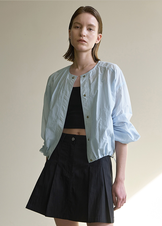 (T-6810)SOLID LE MOMENT CROP TEE Korea