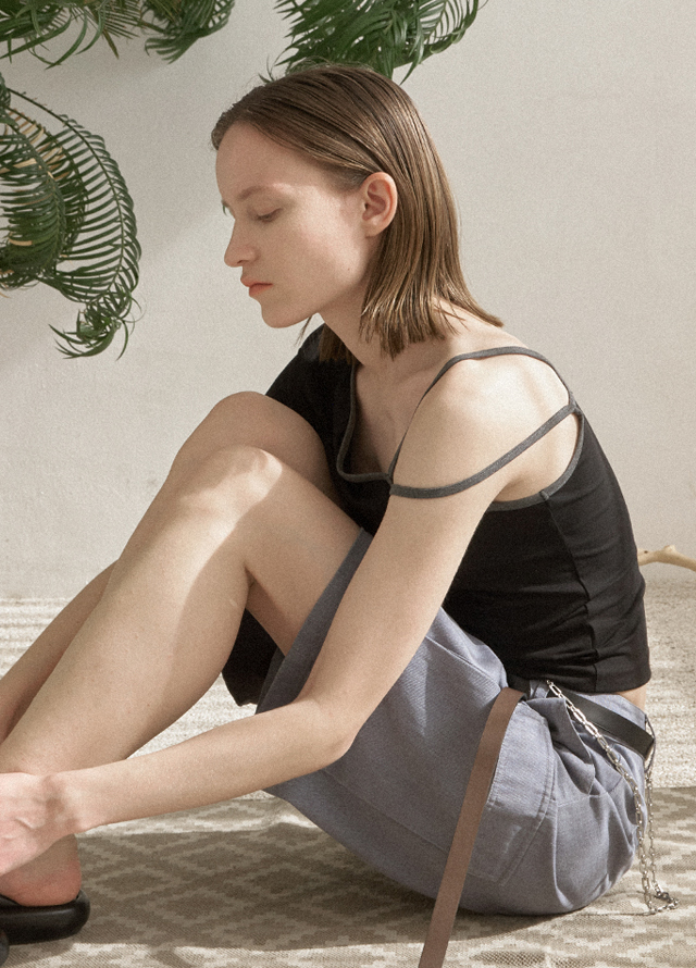 (SK-4933)UTILITY SET-UP SKIRT Korea