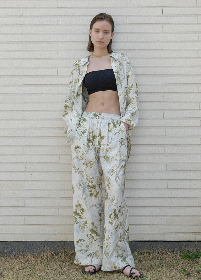 (BL-4250)BOTANIC BEACH SET-UP SHIRT Korea