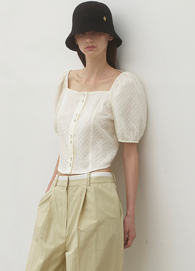 (PT-5529)BIEN SET-UP WIDE TUCK PANTS Korea