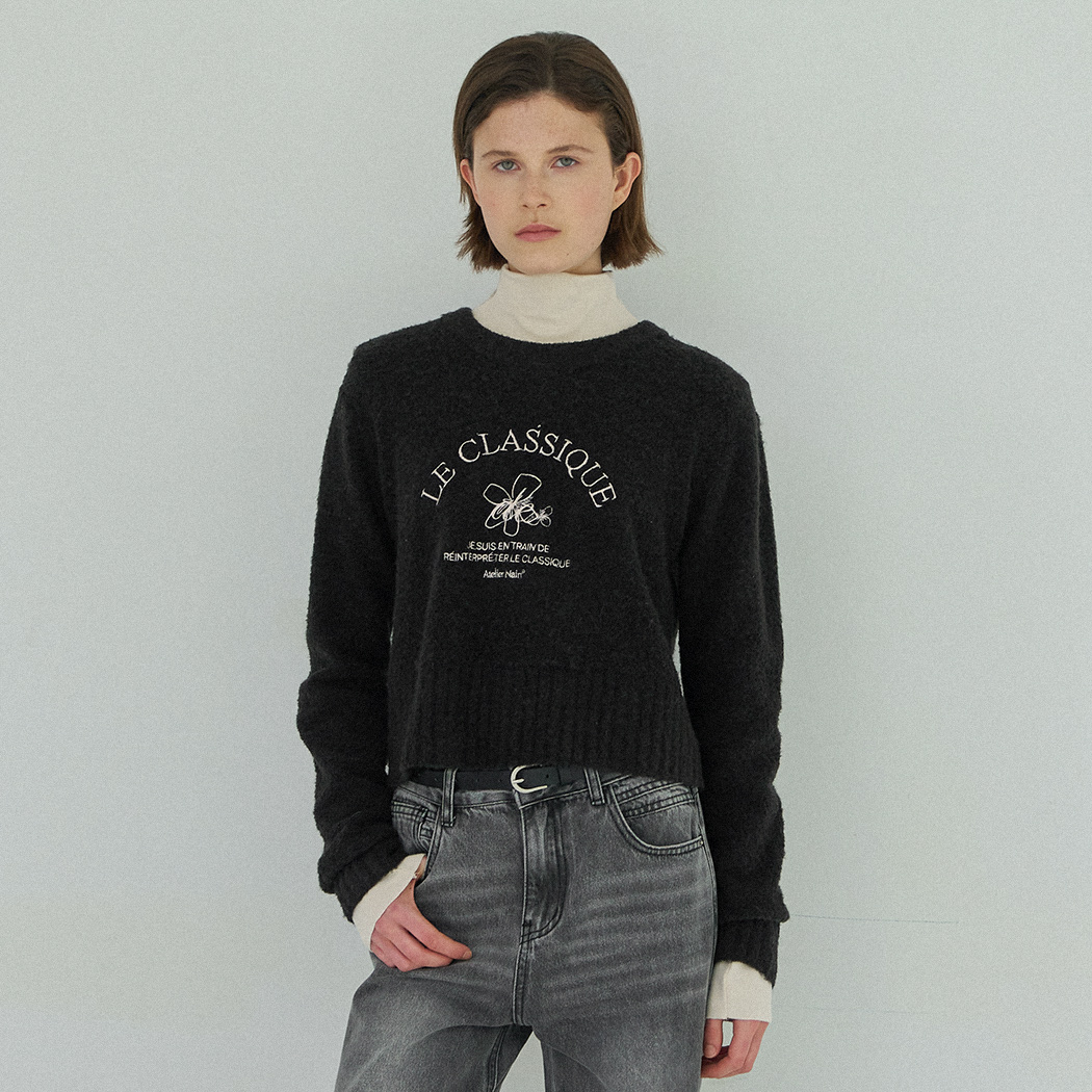 (T-6907)POCO WOOL BOUCLEY KNIT