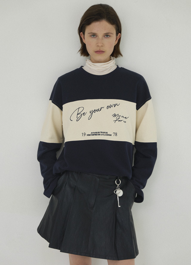 (ZT-6895)ESSENTIAL HIGH NECK TEE Korea