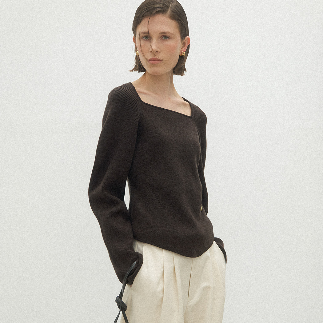 (T-6915)ESSENTIAL HELEN VOLUME KNIT