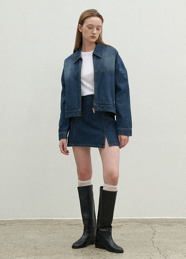 (JK-2961)CHLONY SET-UP DENIM JACKET Korea