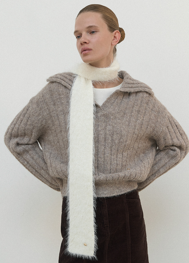 (JK-2993)BOUCLE WOOL OVERSIZED JACKET Korea