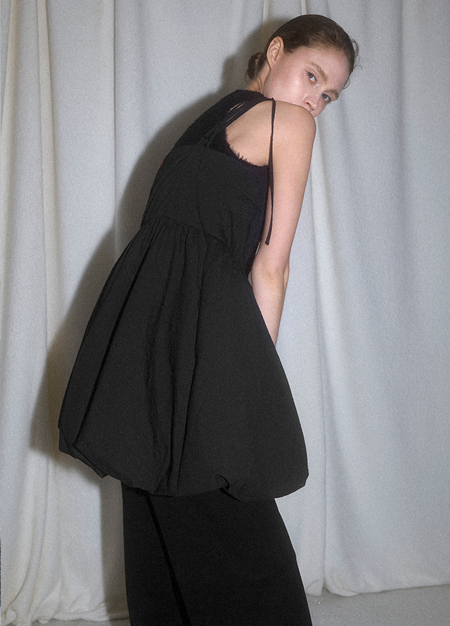 (PT-5606)ESSENTIAL STRING WIDE PANTS Korea