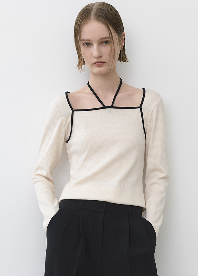 (PT-5631)ESSENTIAL WIDE SET-UP PANTS Korea