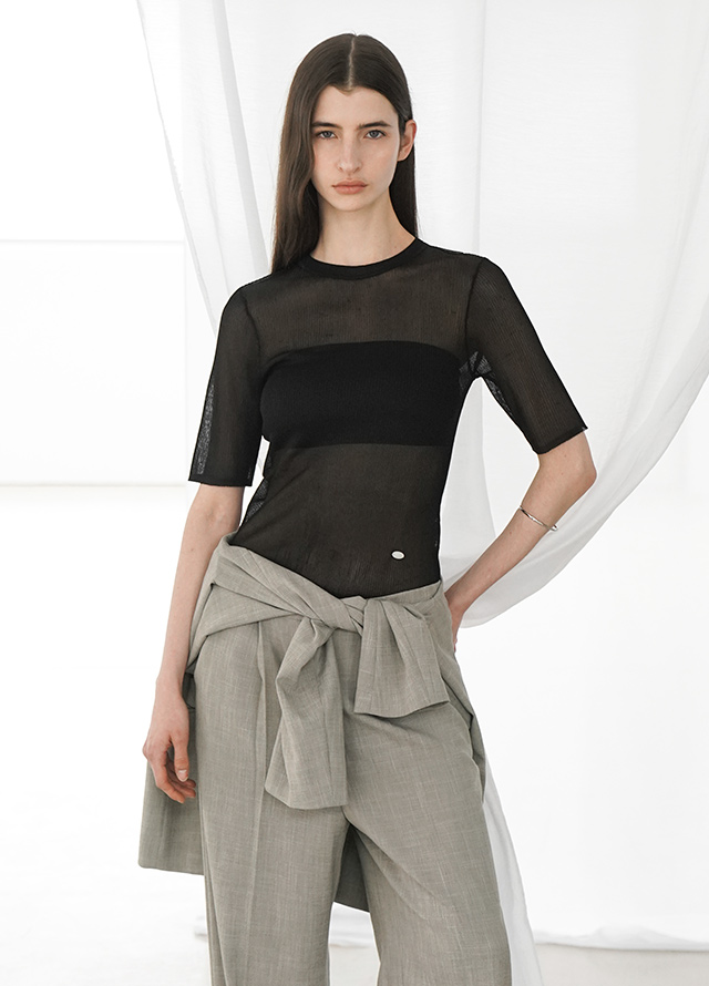 (PT-5667)ROU SET-UP BANDING PANTS Korea