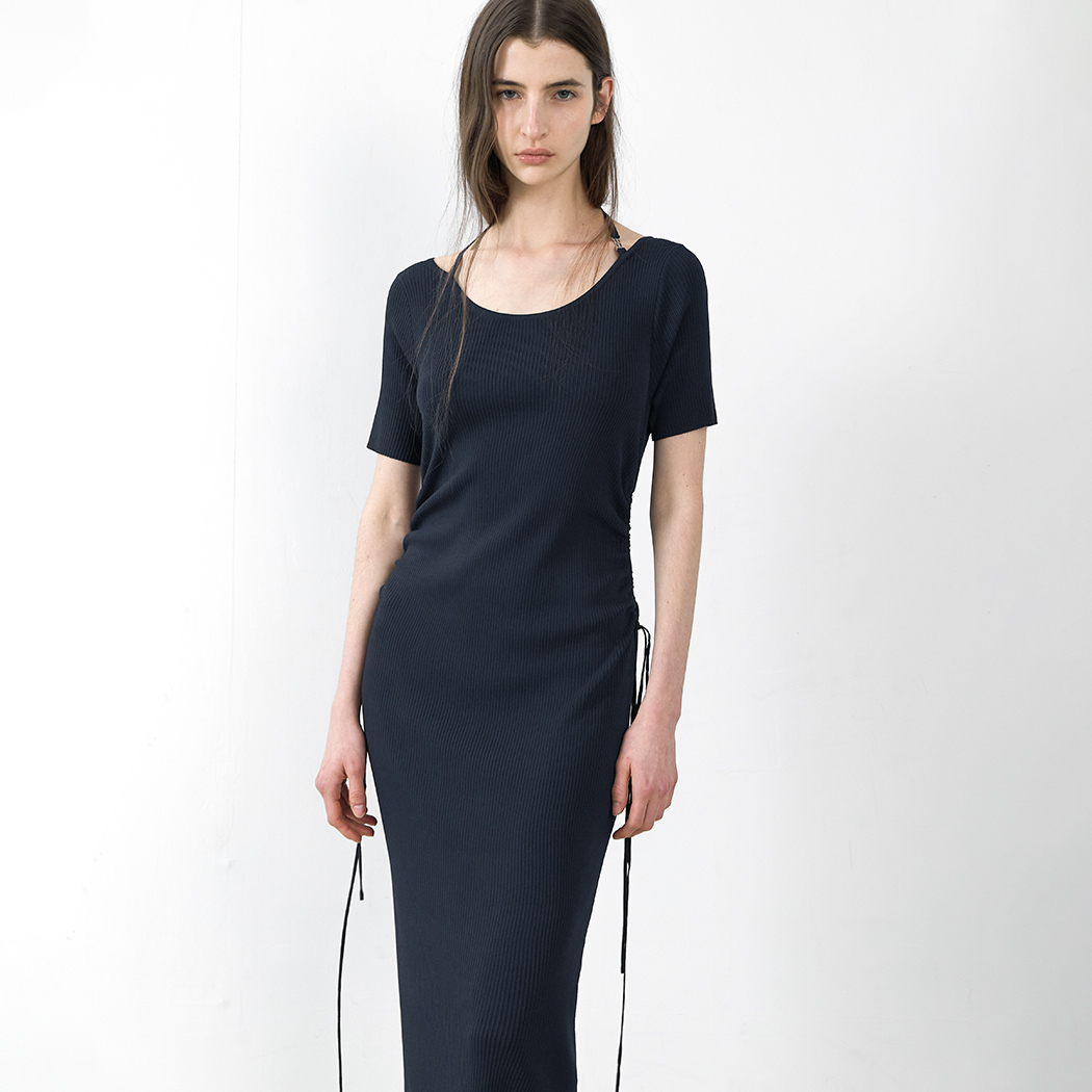 (OP-6264)KERRY HALTER NECK KNIT DRESS