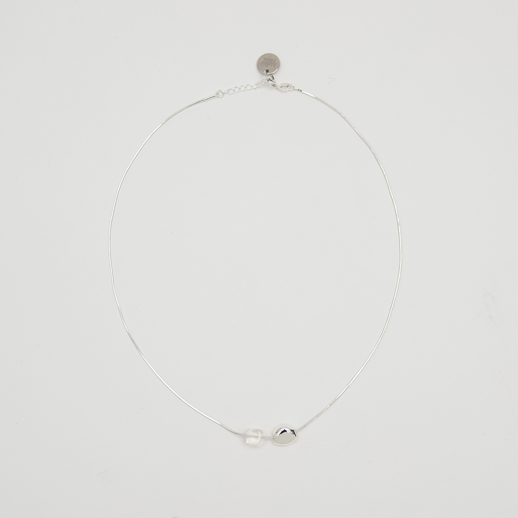 (N-871)MIX PEBBLE NECKLACE
