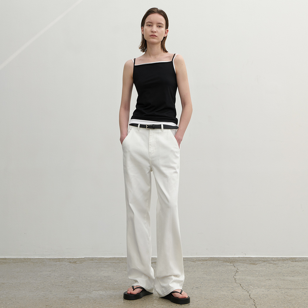 (Z-PT-5559)ESSENTIAL PHILO COTTON DENIM PANTS