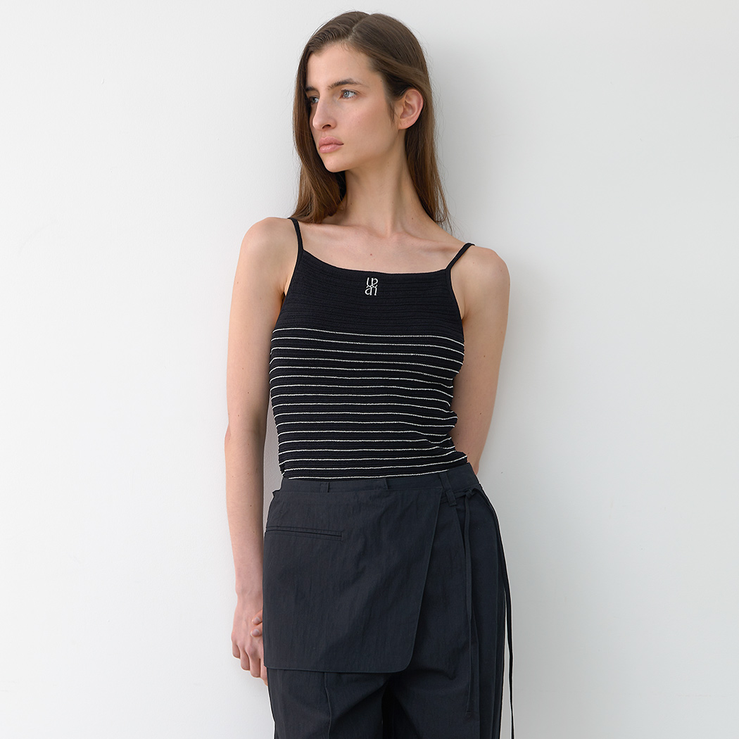(T-7064)ESSENTIAL COY STRIPE KNIT